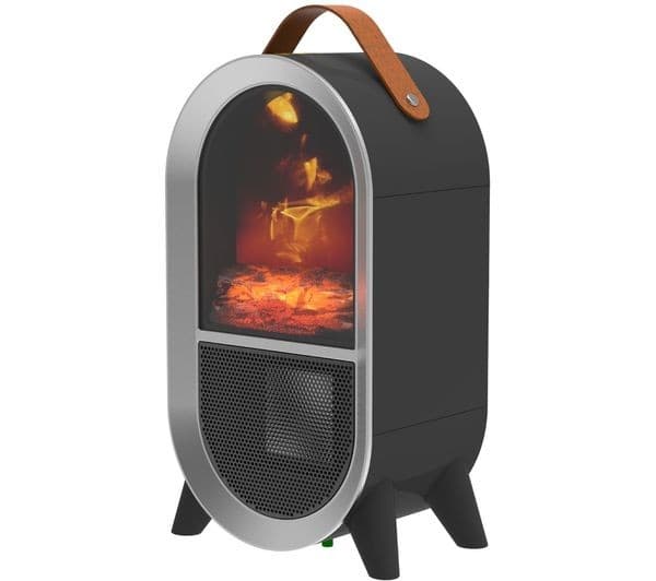 SMART AIR Glow Heat Portable Fan Heater - Black - Image 1