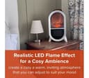 SMART AIR Glow Heat Portable Fan Heater - Black thumbnail 5