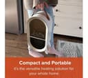 SMART AIR Glow Heat Portable Fan Heater - Black thumbnail 8