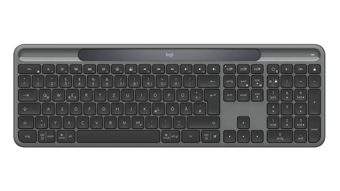 Logitech Signature Slim Solar+ K980 Wireless Keyboard - German QWERTZ - Graphite (920-013757)
