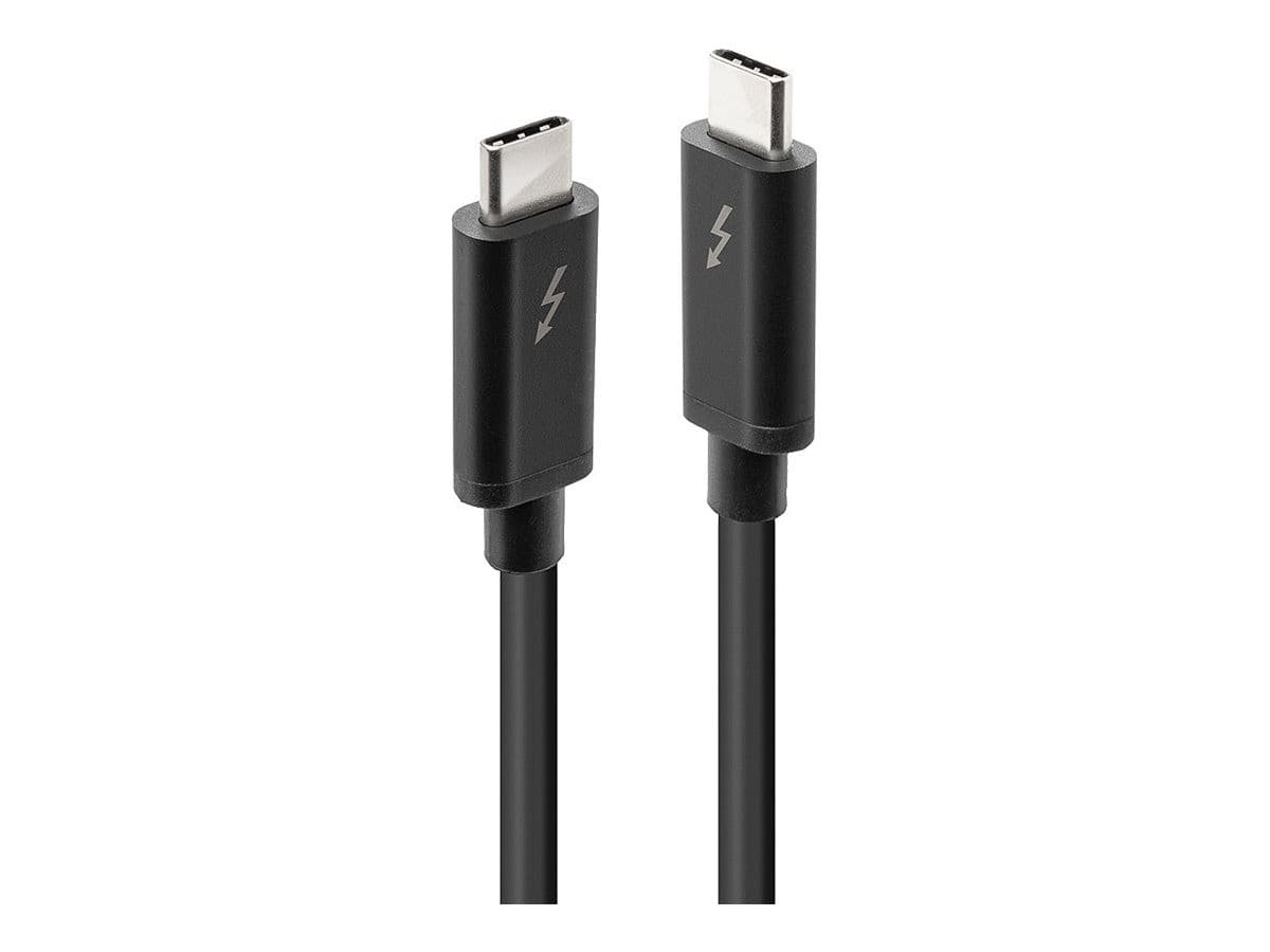 Lindy 2m Thunderbolt 3 Passive Cable, USB-C to USB-C, 20Gbps, 100W PD, Black