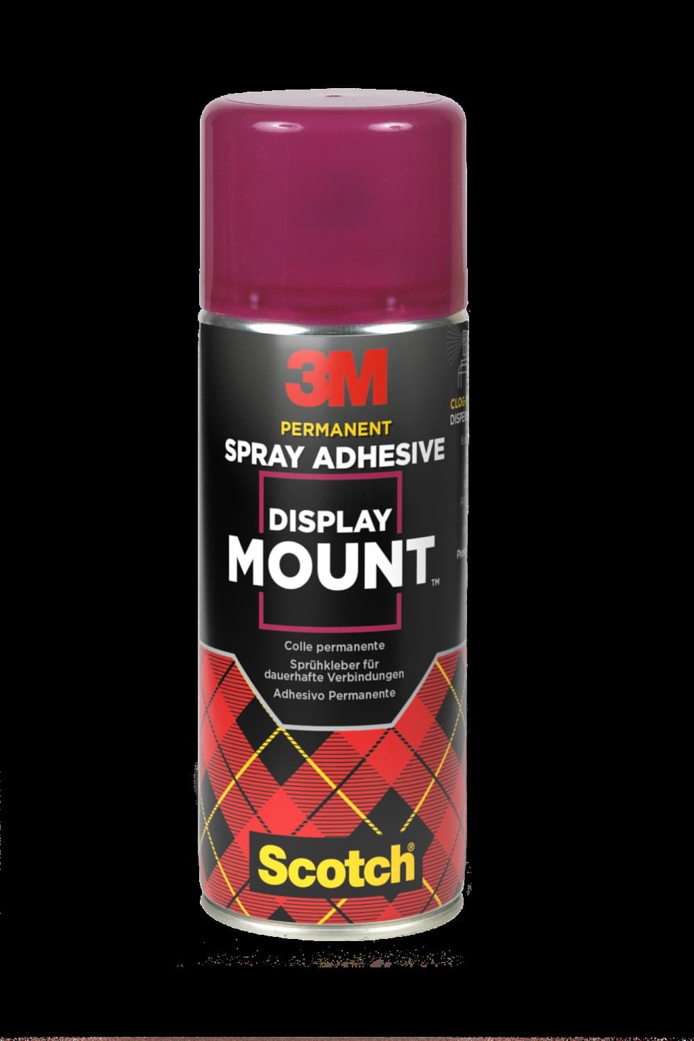 Scotch Display Mount Permanent Adhesive Spray CFC Free 400ml