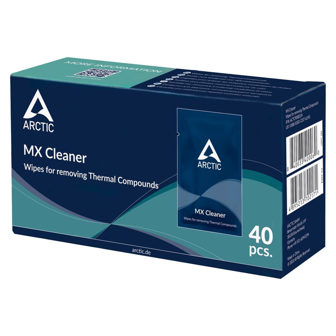 ARCTIC MX Cleaner - Wipes for removing Thermal Compounds (40 Pieces) - Image 2
