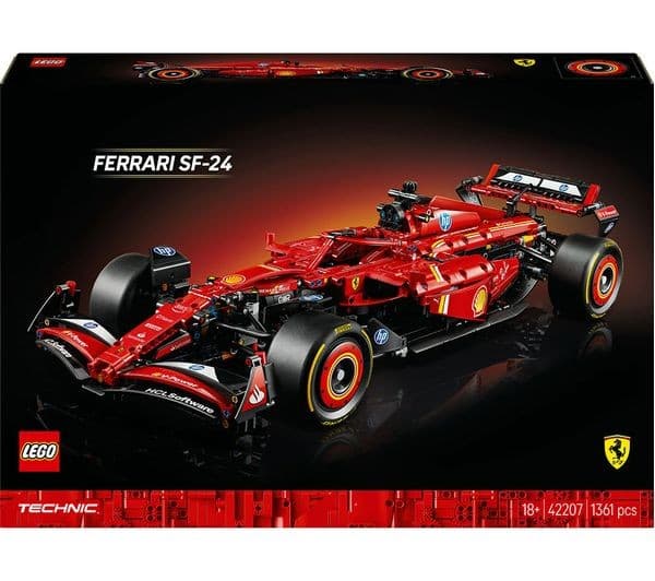 LEGO Technic 42207 Ferrari SF-24 F1 Car Set for Adults - Image 3