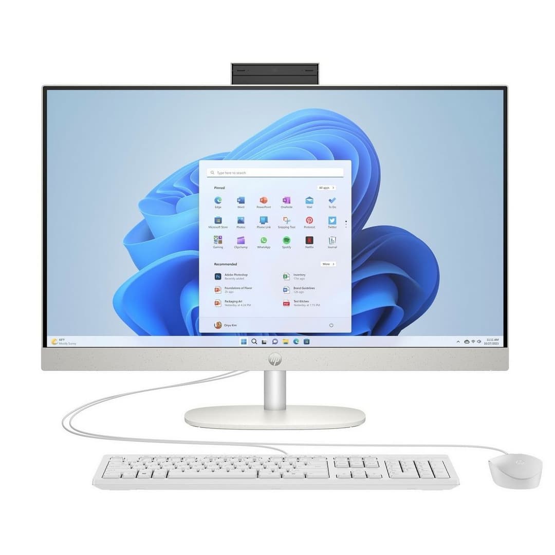 HP 27-cr0045na 27 Inch i5 8GB 512GB All-in-One PC - Image 1