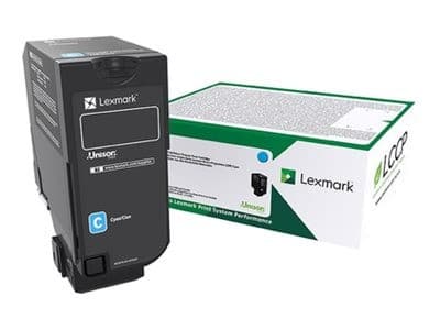Lexmark - cyan - original - toner cartridge - LCCP, LRP - Image 1