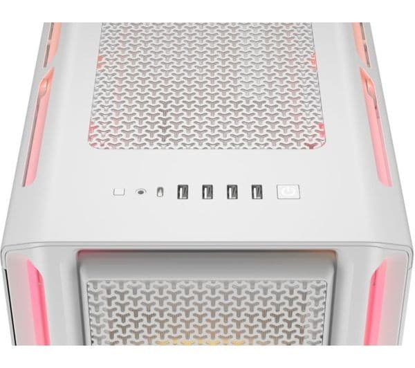 CORSAIR iCUE LINK 5000T LX RGB ATX Mid-Tower PC Case - White - Image 4
