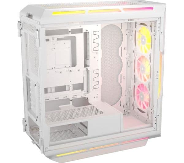 CORSAIR iCUE LINK 5000T LX RGB ATX Mid-Tower PC Case - White - Image 6