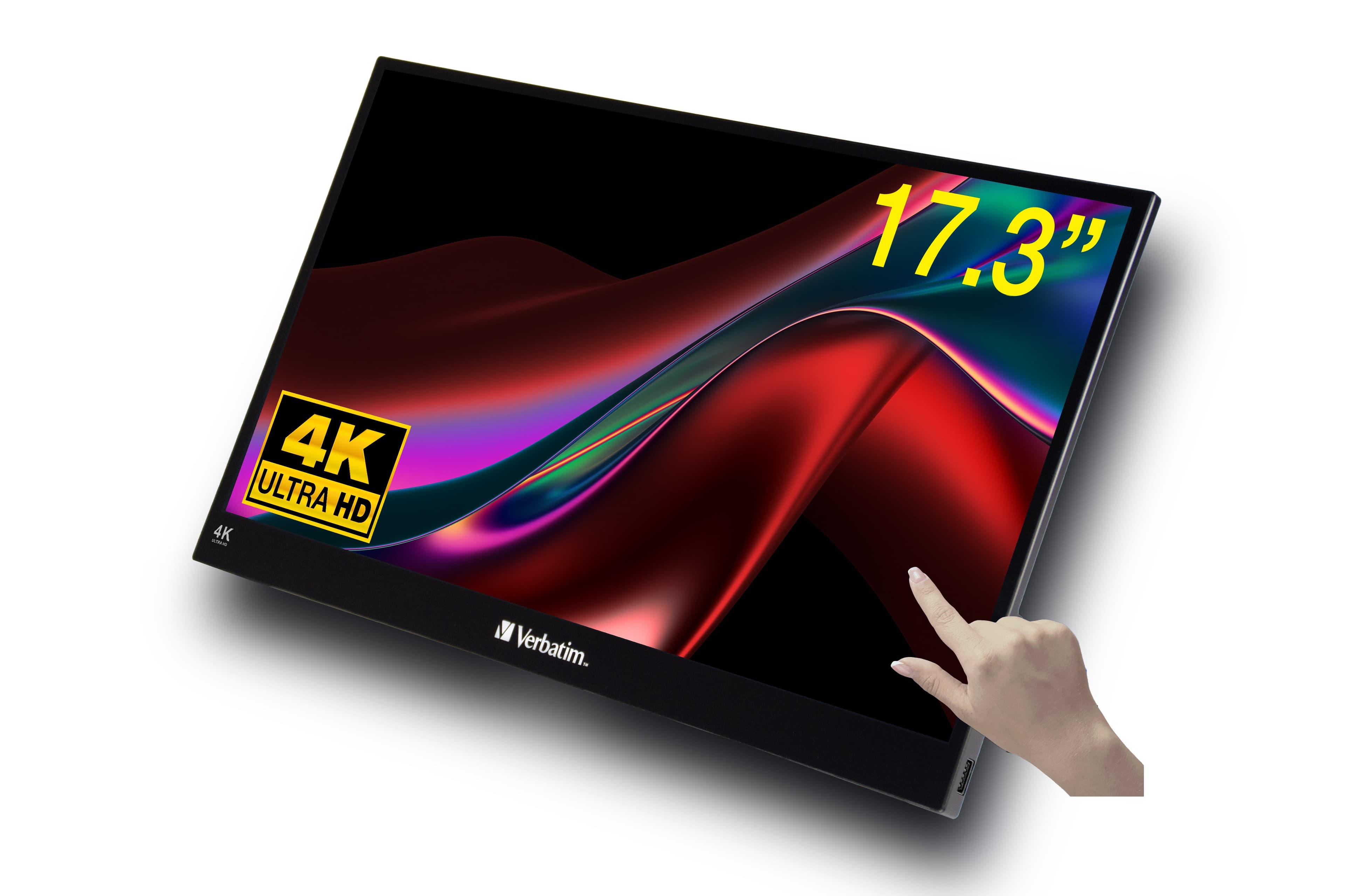 Verbatim PMT-17-4K Portable Touchscreen Monitor 17.3" Ultra HD 4K IPS 3840 x 2160