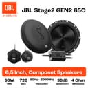 JBL Stage2 Gen2 65C 2-Way Component Car Speakers - Black thumbnail 6
