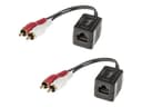 Lindy 70460 500m Cat.6 Stereo Phono Audio Extender, Transmitter and Receiver Pair thumbnail 3