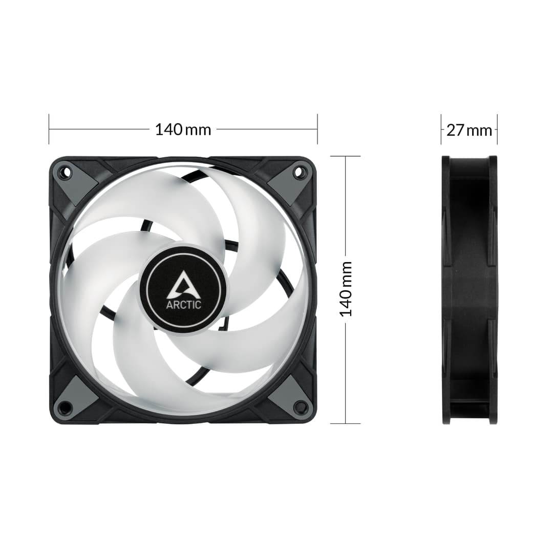 ARCTIC P14 PWM PST A-RGB 0dB - Semi-Passive 140 mm Fan with Digital A-RGB - Image 4