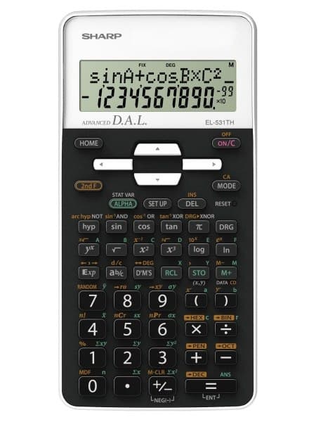 Sharp EL-531TH Pocket Scientific Calculator Black, White - Image 1