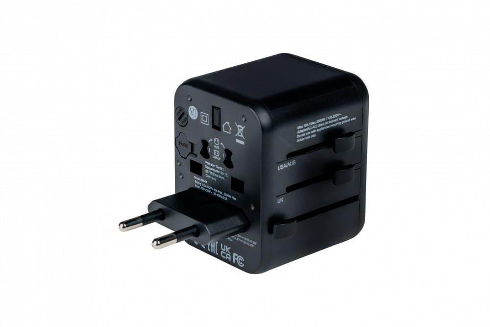 Verbatim 49544 power plug adapter Universal Black - Image 3