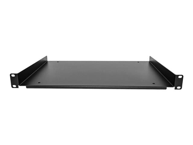 StarTech.com 1U Fixed Server Rack Mount Shelf, 12in Deep Steel Universal Cantilever Tray for 19" AV/Data/Network Equipment Rack with Cage Nuts & Screws, 55lbs Weight Capacity, 12" Deep - 1U Network Rack Shelf - rack shelf - 1U - Image 2