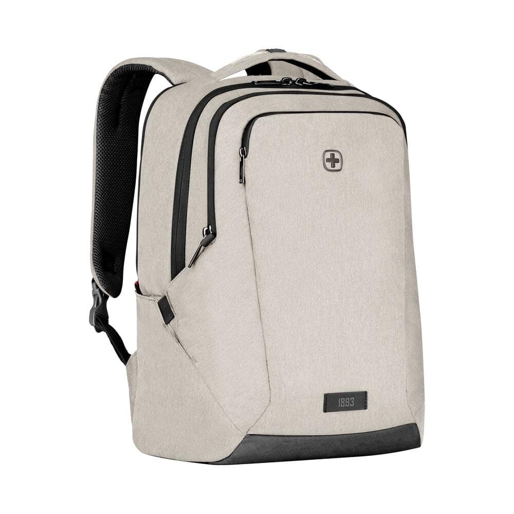 WENGER MX Professional Sac pour portable avec poche tablette, Notebook jusqu’à 16’’, Tablette jusqu’à 10’’, Rangement, 21 l, Bureau Affaires Fac, Beige, 653500