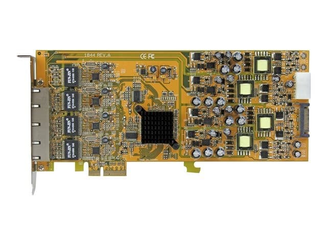 StarTech.com 4 Port Gigabit PoE (Power over Ethernet) Card - PCIe Network Card - PoE / PoE+ Up to 25W Per Port - PCIe NIC - Gigabit Ethernet Card (ST4000PEXPSE) - network adapter - PCIe x4 - Gigabit Ethernet x 4 - Image 2