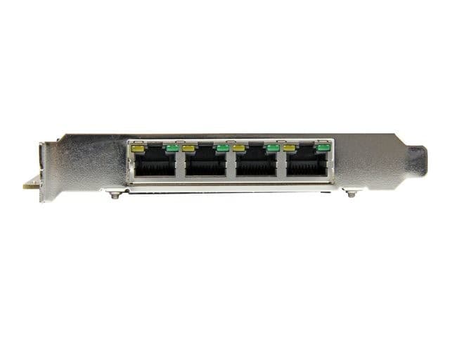 StarTech.com 4 Port Gigabit PoE (Power over Ethernet) Card - PCIe Network Card - PoE / PoE+ Up to 25W Per Port - PCIe NIC - Gigabit Ethernet Card (ST4000PEXPSE) - network adapter - PCIe x4 - Gigabit Ethernet x 4 - Image 4