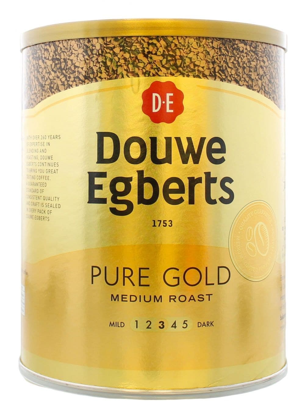 Douwe Egberts 750G Pure Gold Tin - Image 1