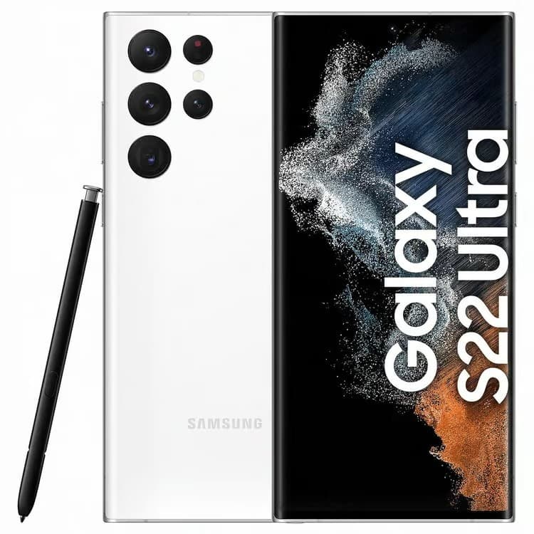 Samsung Galaxy S22 Ultra 5G 128GB 8GB RAM Smartphone - Phantom White - Image 1