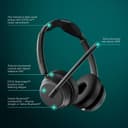 EPOS IMPACT 1000 MS UC ANC Wireless Headset with Charging Stand & USB-C + USB-A Wireless Adapter for PC & Mac – Bluetooth On-Ear Headphones with AI Noise-Canceling Mic thumbnail 4
