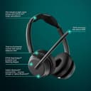 EPOS IMPACT 1000 MS UC ANC Wireless Headset with Charging Stand & USB-C + USB-A Wireless Adapter for PC & Mac – Bluetooth On-Ear Headphones with AI Noise-Canceling Mic thumbnail 5