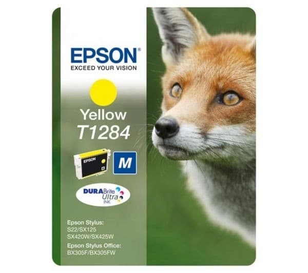 EPSON Fox T1284 Yellow Ink Cartridge