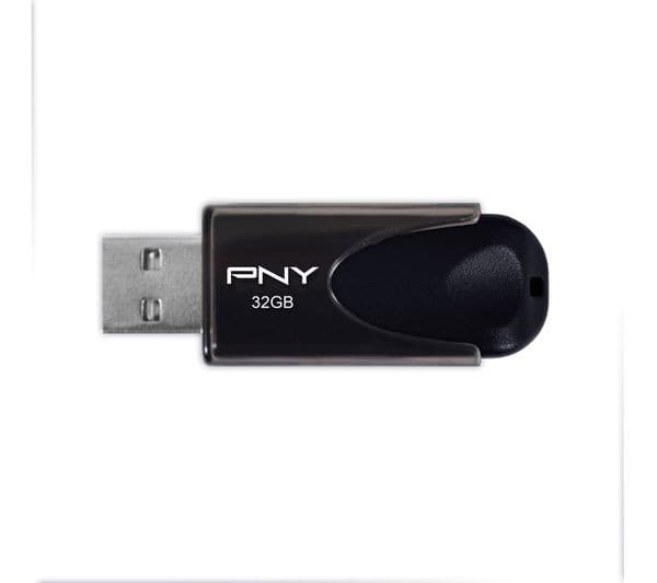 PNY Attache 4 USB 2.0 Memory Stick - 32 GB, Black - Image 2