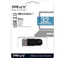 PNY Attache 4 USB 2.0 Memory Stick - 32 GB, Black thumbnail 3