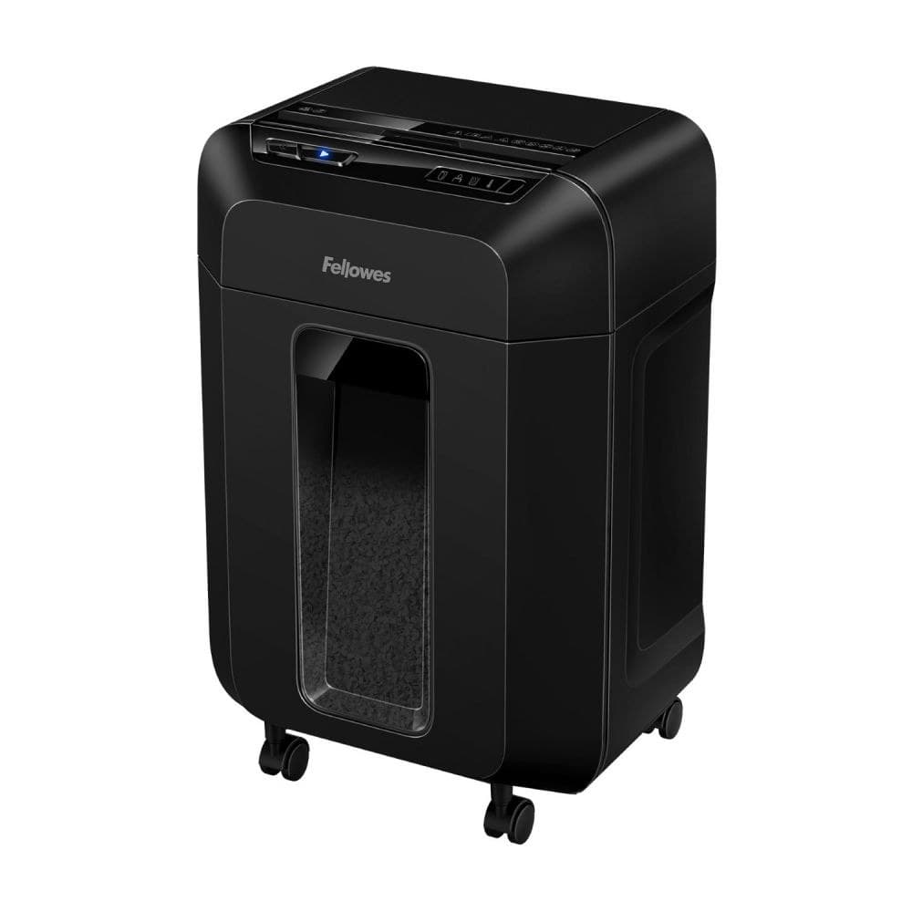 Fellowes AutoMax 80M Mini-Cut Hybrid Shredder, 80 Sheet Auto Feed / 8 Sheet Manual, Security Level P-4, 17 Litre Bin, Black - Image 1