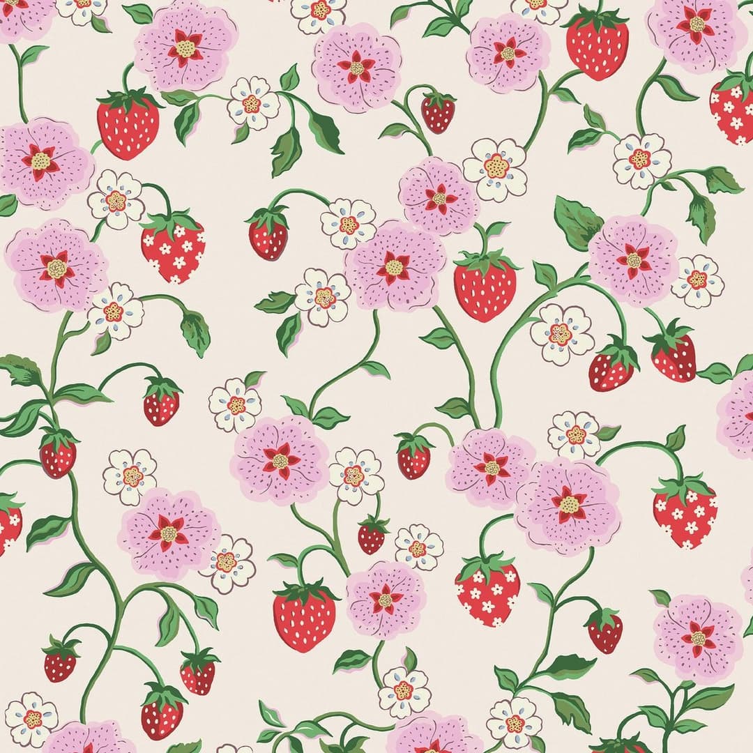 Cath Kidston Strawberry Spring Wallpaper - Image 2