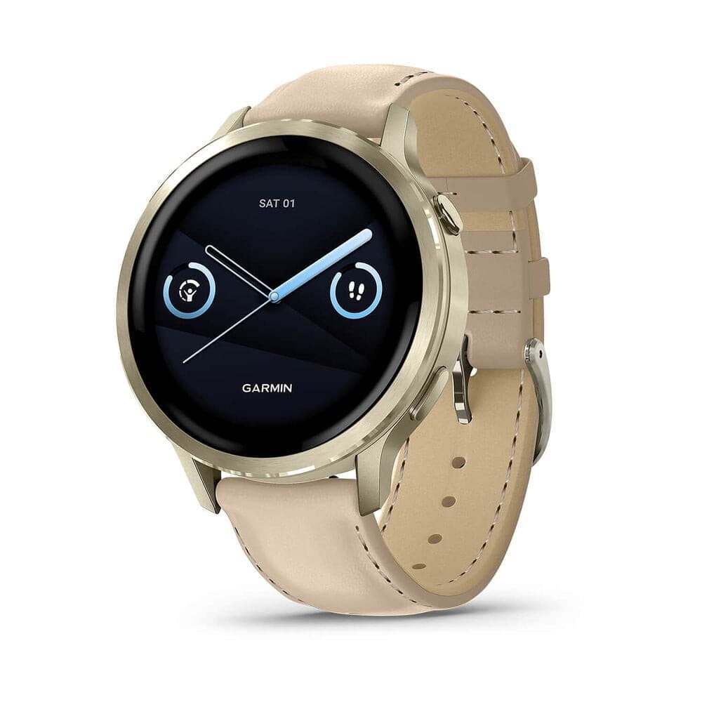 Lunar Gold with Light Sand Leather Band