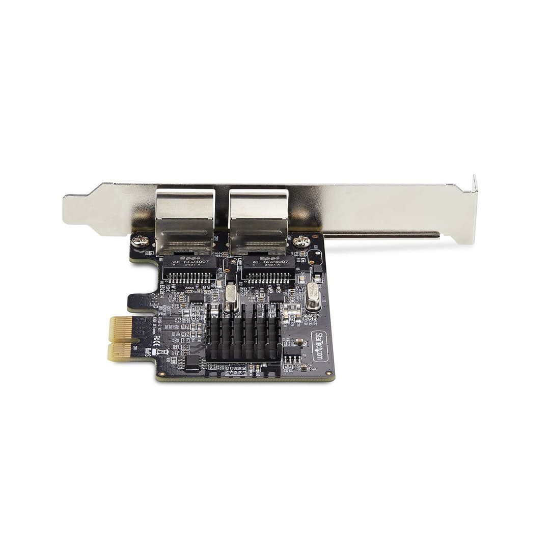StarTech.com 2-Port Gigabit PCIe Network Adapter Card, 10/100/1000Mbps PCI Express NIC, Dual Realtek RTL8111H, Works with Windows and Linux, TAA Compliant - Image 4