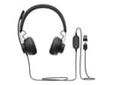 Logitech Zone Wired MSFT Teams USB-C On-Ear Headset - Graphite thumbnail 1