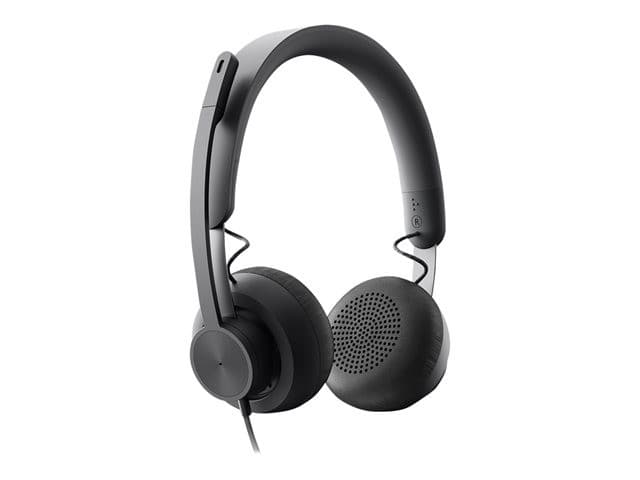 Logitech Zone Wired MSFT Teams USB-C On-Ear Headset - Graphite - Image 3