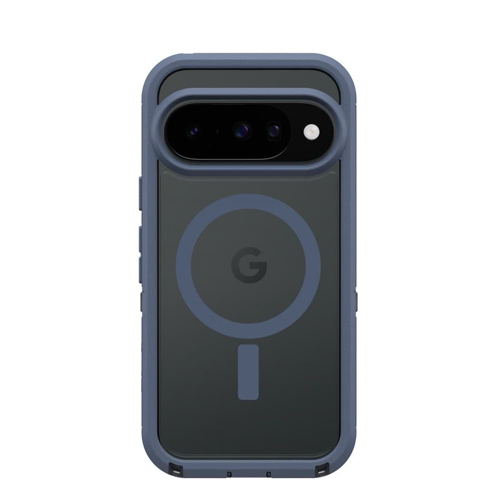 OtterBox Google Pixel 10 and Pixel 10 Pro Defender Series Pro XT Case with Magnets - Baby Blue Clear