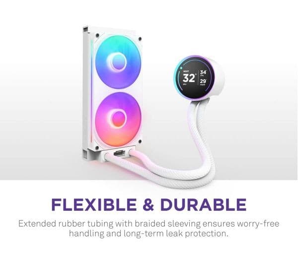 NZXT Kraken Elite 240 RGB Cooler White - Image 2