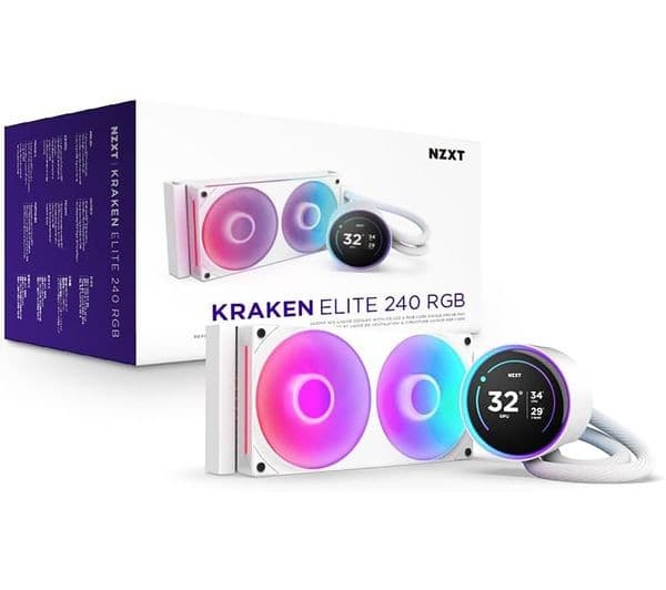 NZXT Kraken Elite 240 RGB Cooler White - Image 3