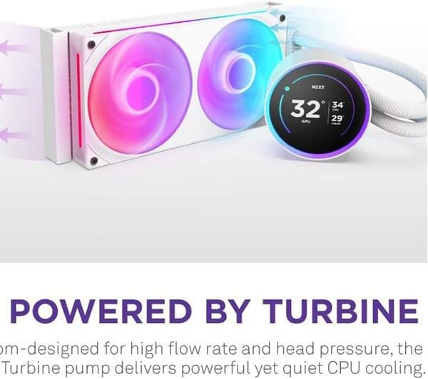 NZXT Kraken Elite 240 RGB Cooler White - Image 4