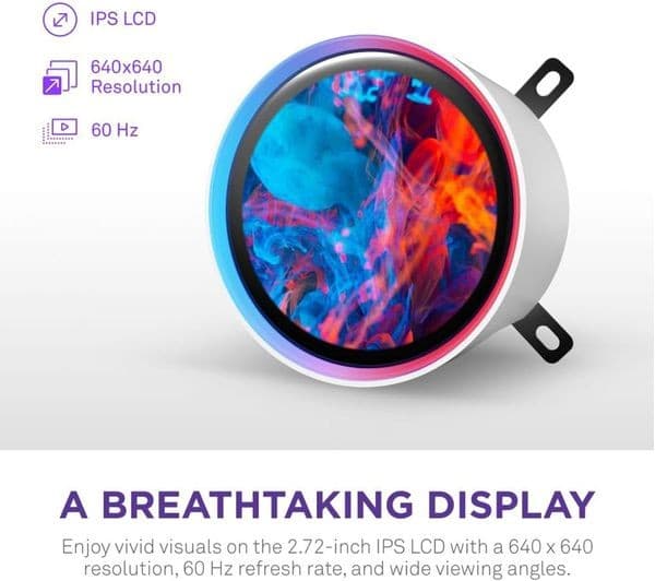 NZXT Kraken Elite 240 RGB Cooler White - Image 9