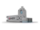 Lindy USB Type-A Port Blocker Kit Blue - Pack of 4 Blockers + 1 Key thumbnail 1