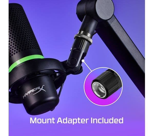 HyperX DuoCast RGB USB Condenser Gaming Microphone - Black - Image 7