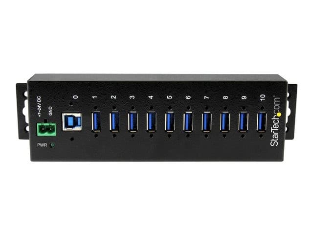 STARTECH ST1030USBM 10-Port USB 3.0 Hub Black - Image 2