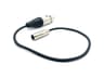 Kondor Blue 16' Mini XLR Male to XLR Female Audio Cable, Black #KB-MXLR-16-BK