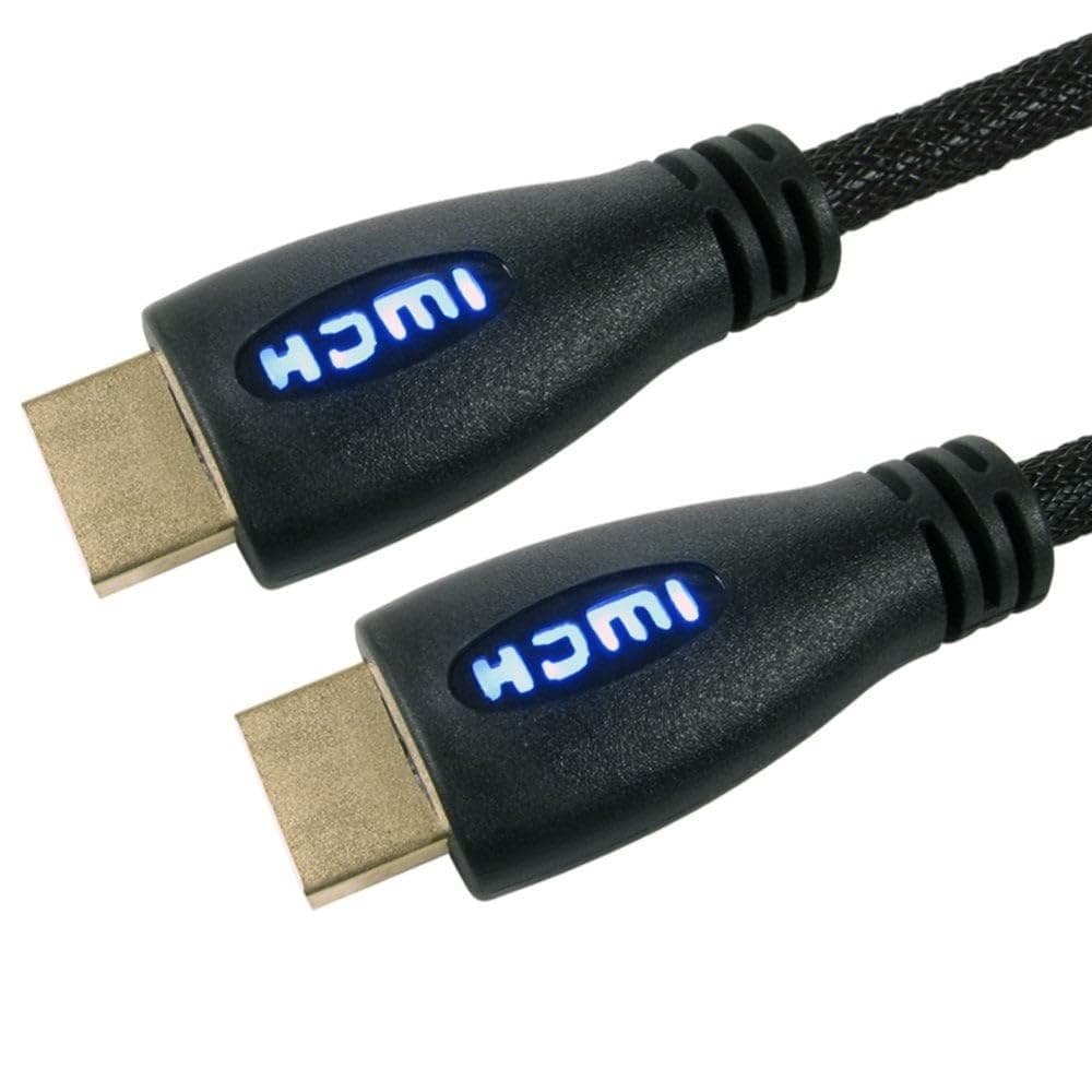 StarTech.com Xclio 5m Cavo HDMI con Ethernet - Intrecciato Cavo/Oro Connettori/LED Blu - Image 1