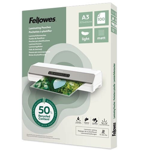 Fellowes 100143436 laminator pouch 100 pc(s) - Image 1