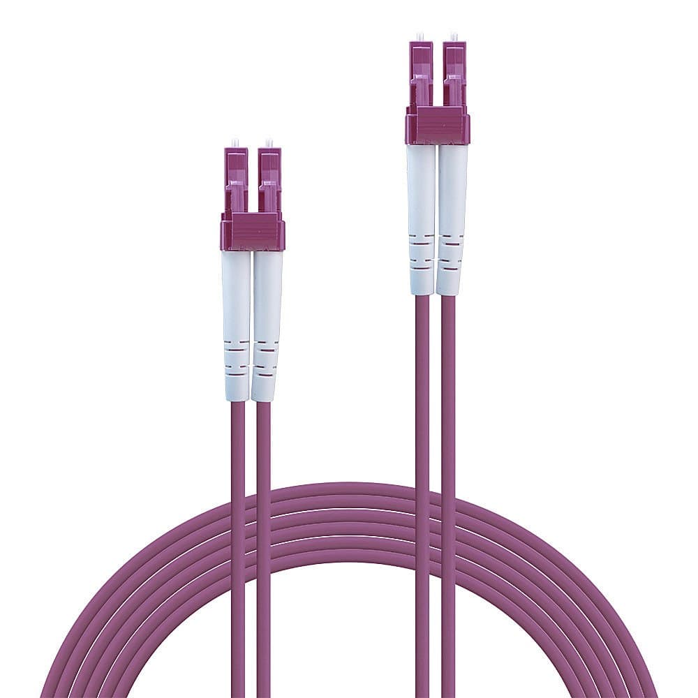 Lindy LC-LC OM4 50/125 Fibre Optic Patch Cable - 2m - Image 2