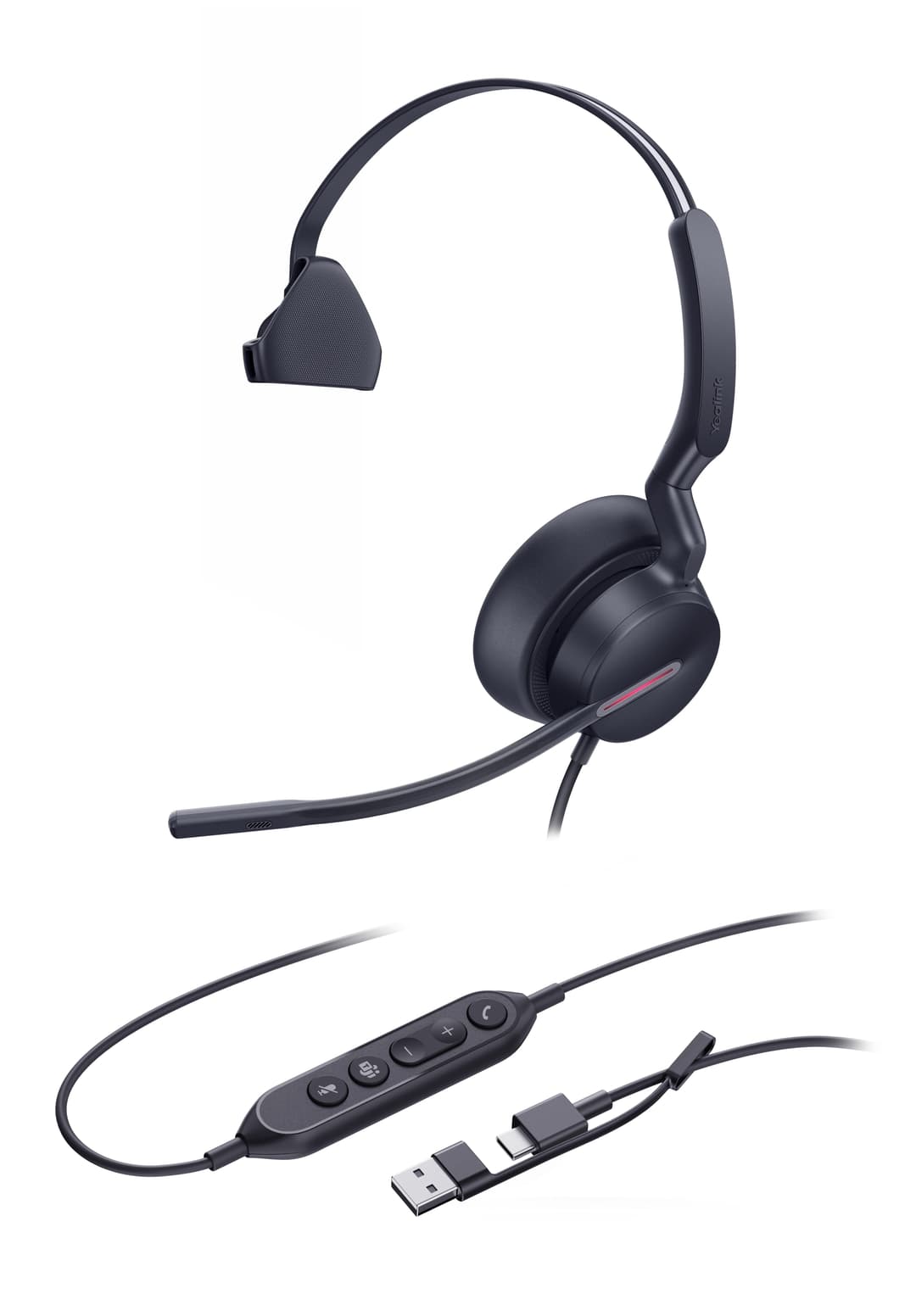 Yealink UH46 Mono Teams USB-C/A Headset - Image 3