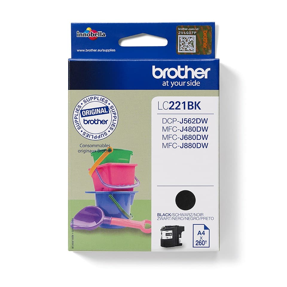 Brother LC221BK ink cartridge 1 pc(s) Original Black - Image 1