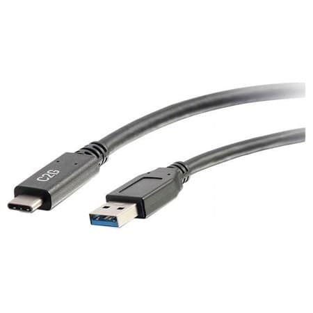 C2G 28831 USB 3.0 USB-C to USB-A Cable M/M  Black (USB IF Certified) (3 Feet  0.91 Meters) - Image 2